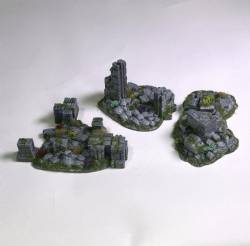 Ruins Scatter Terrain (painted)